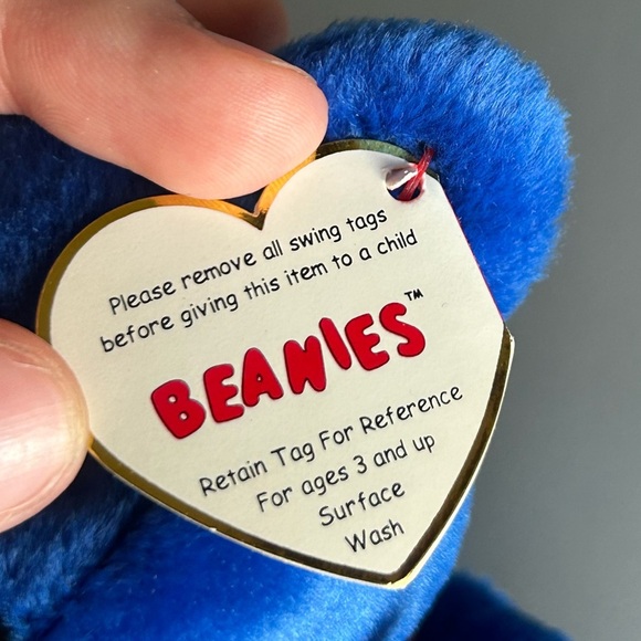 NWT Original TY Beanie Baby 1998 Clubby The Bear - Picture 6 of 7